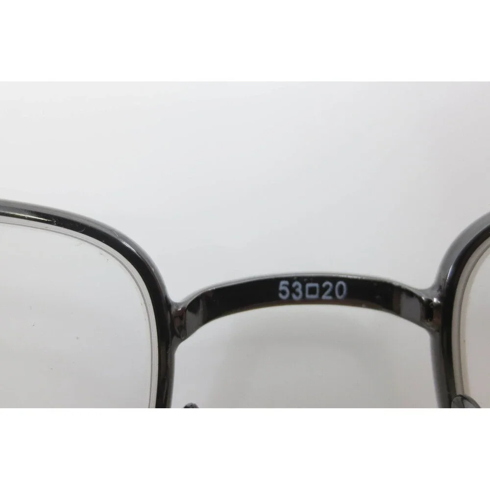 Agility 10 Eyeglasses Gunmetal Rectangular Metal Frames 53-20-145 Mens Womens